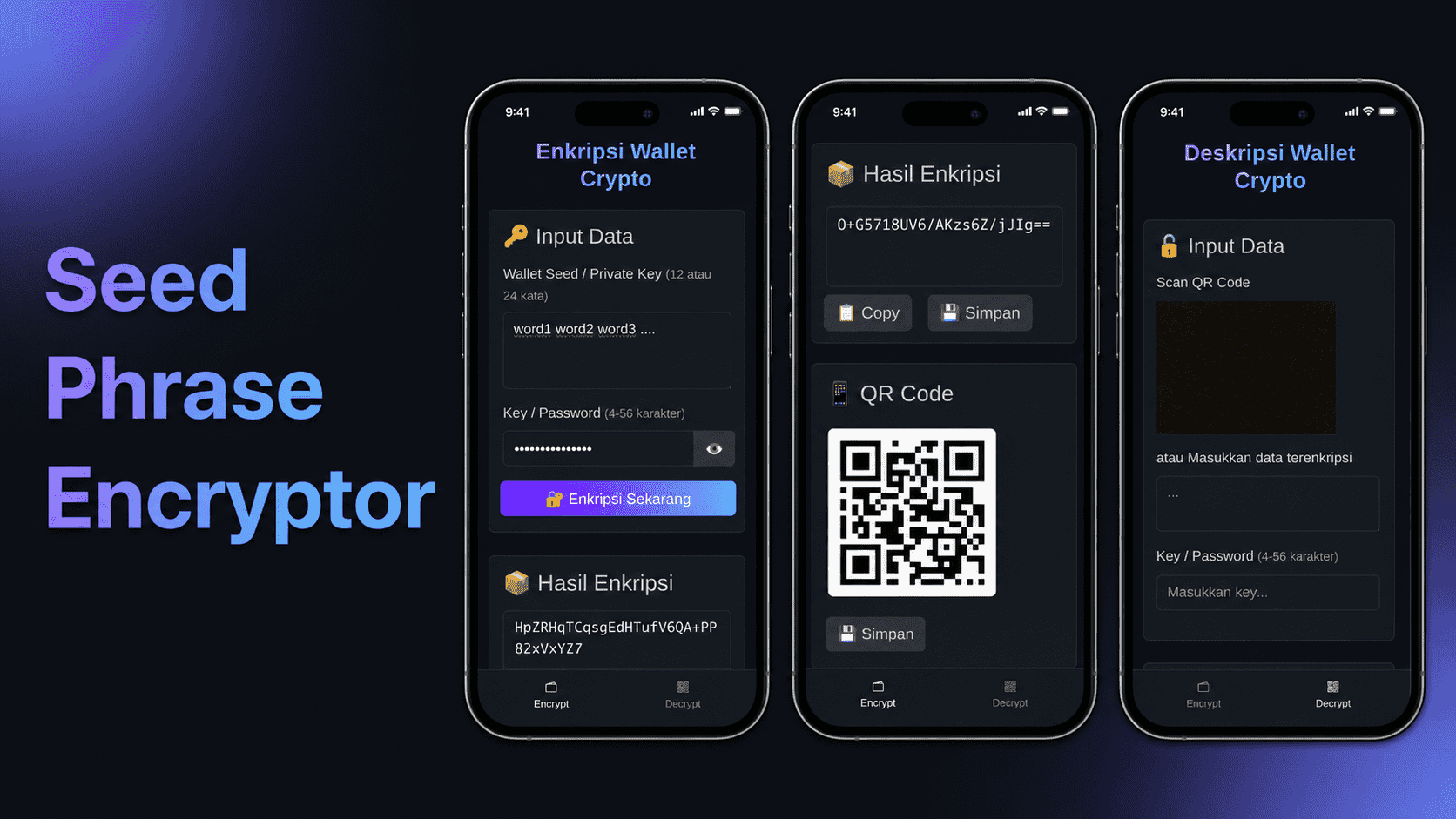 Seed Phrase Encryptor